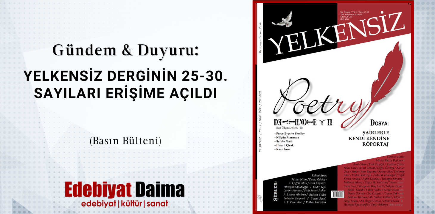Yelkensiz Derginin 25-30. Sayıları Erişime Açıldı Yelkensiz Derginin 25-30. Sayıları Erişime Açıldı