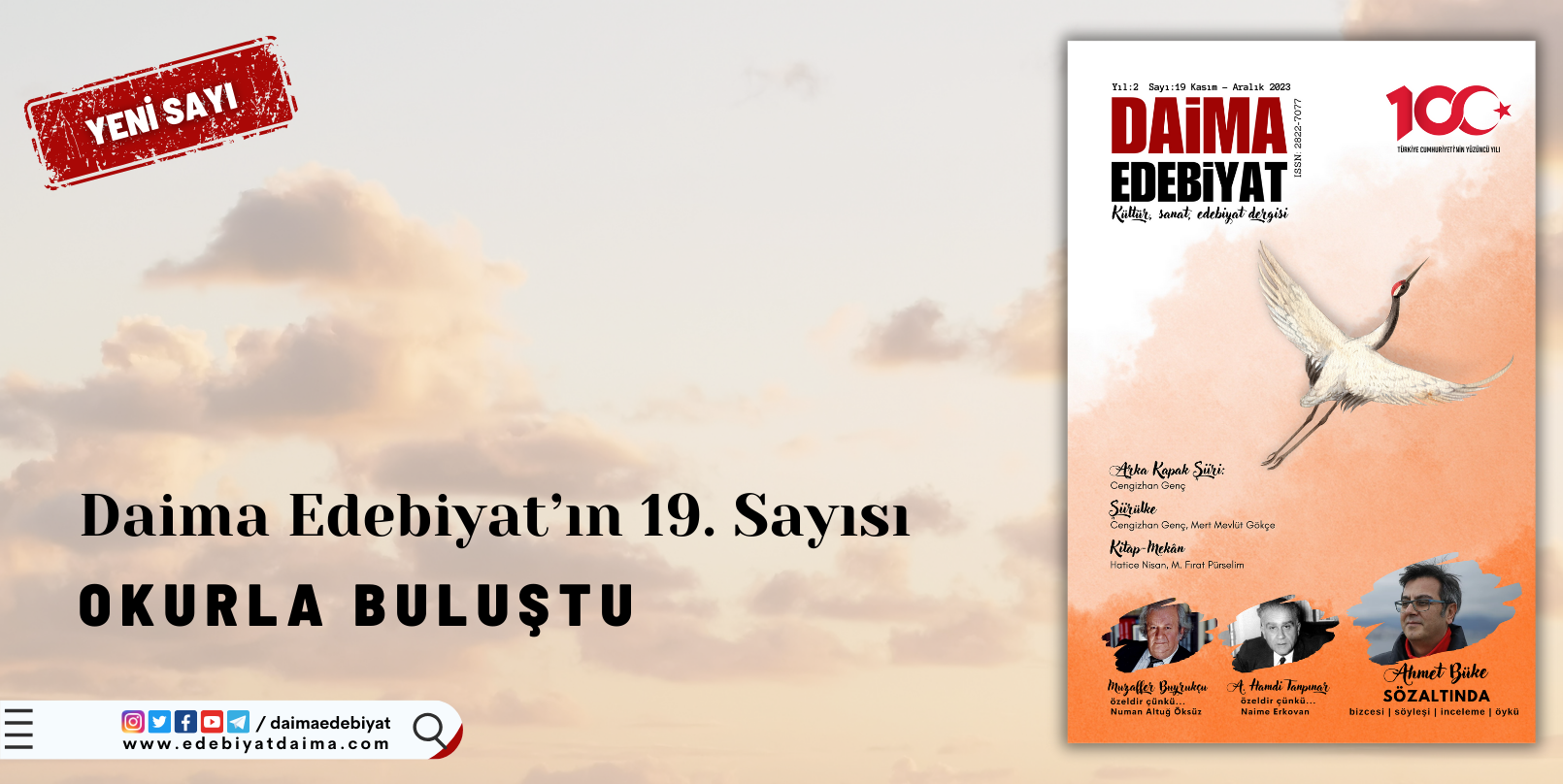 Daima Edebiyat’ın 19. Sayısı Okurla Buluştu Daima Edebiyat’ın 19. Sayısı Okurla Buluştu