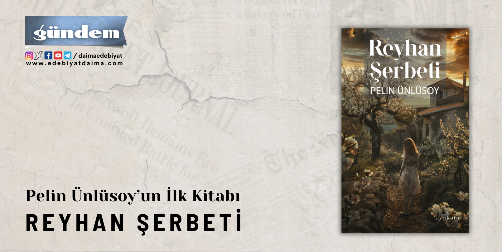 Pelin Ünlüsoy’un İlk Kitabı “Reyhan Şerbeti” Okurla Buluştu