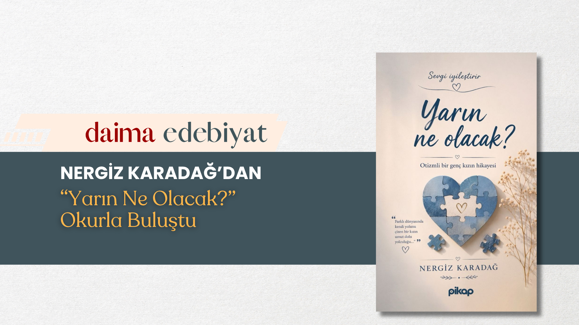 NERGİZ KARADAĞ’IN “YARIN NE OLACAK?” ADLI KİTABI PİKAP YAYINLARI’NDAN ÇIKTI NERGİZ KARADAĞ’IN “YARIN NE OLACAK?” ADLI KİTABI PİKAP YAYINLARI’NDAN ÇIKTI
